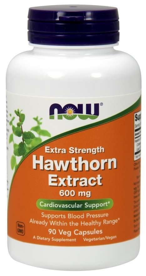 NOW FOODS Hawthorn Extract - Głóg 600 mg (90 kaps.)