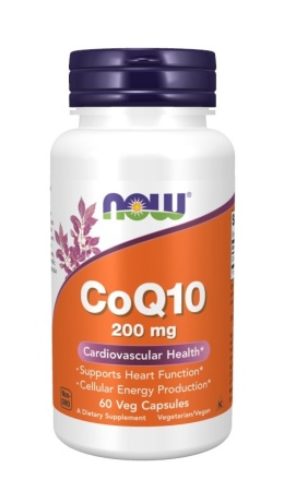 NOW FOODS Koenzym Q10 200 mg (60 kaps.)