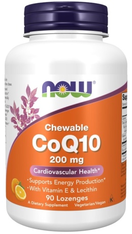 NOW FOODS Koenzym Q10 200 mg (90 tabl.)
