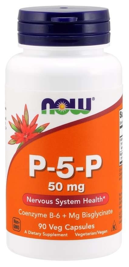 NOW FOODS P-5-P 50 mg - Witamina B6 (90 kaps.)