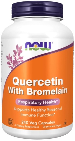 NOW FOODS Quercetin With Bromelain (240 kaps.)