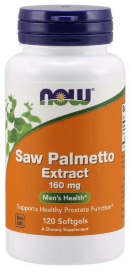 NOW FOODS Saw Palmetto Extract - Palma Sabalowa - standaryzowany ekstrakt (120 kaps.)