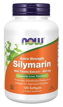 NOW FOODS Silymarin - Sylimaryna z Ostropestu Plamistego (120 kaps.)