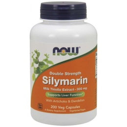 NOW FOODS Silymarin - Sylimaryna z Ostropestu Plamistego + Dandelion Root (Mniszek) + Karczoch (200 kaps.)