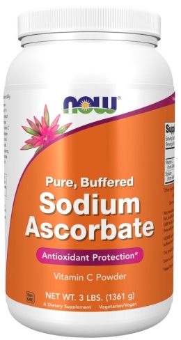 NOW FOODS Sodium Ascorbate Powder - Witamina C Askorbinian Sodu (1361 g)
