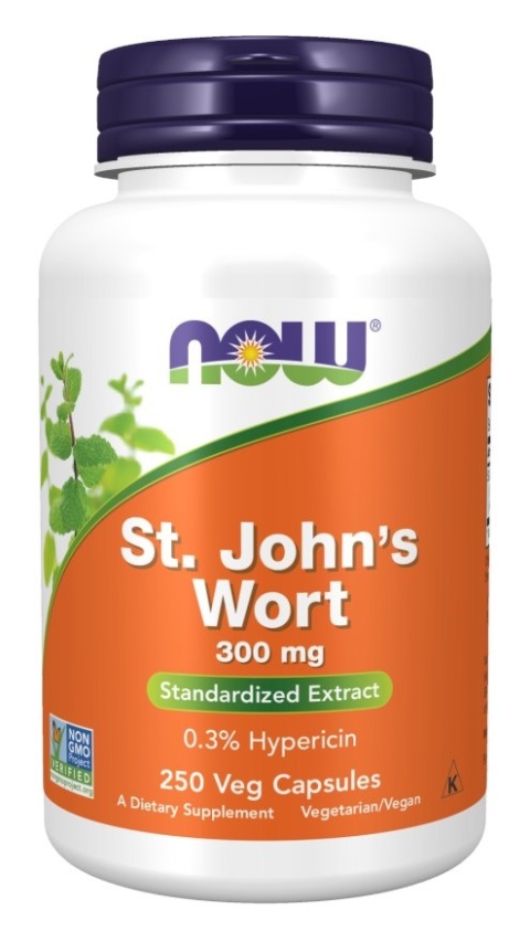 NOW FOODS St. Johns Wort - Wyciąg z dziurawca (250 kaps.)