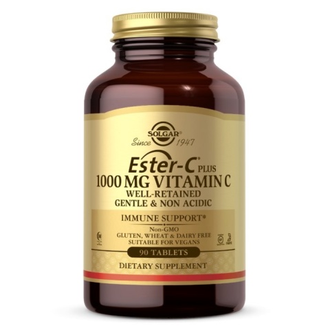SOLGAR Ester C Plus - Witamina C 1000 mg (90 tabl.)