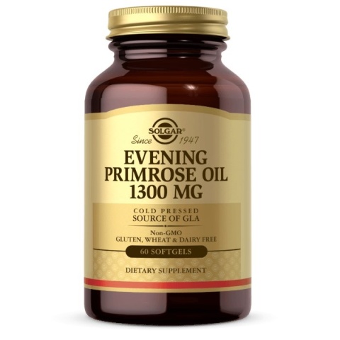 SOLGAR Evening Primrose Oil 1300 mg - Olej z Wiesiołka 1300 mg (60 kaps.)
