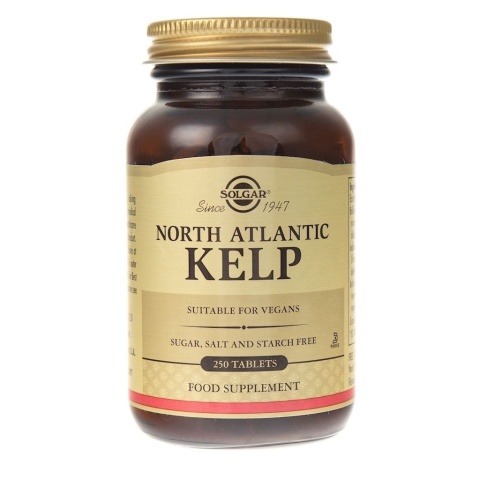 SOLGAR North Atlantic Kelp - Północnoatlantycki Kelp Jod 200 mcg (250 tabl.)
