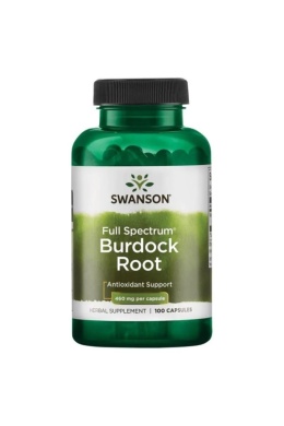 SWANSON Full Spectrum Burdock Root - Korzeń Łopianu 460 mg (100 kaps.)