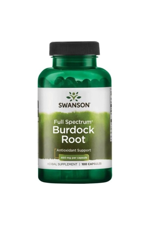 SWANSON Full Spectrum Burdock Root - Korzeń Łopianu 460 mg (100 kaps.)