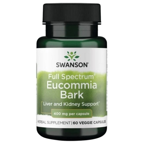 SWANSON Full Spectrum Eucommia Bark 400 mg (60 kaps.)