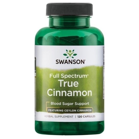 SWANSON Full Spectrum True Cinnamon 300 mg (120 kaps.)