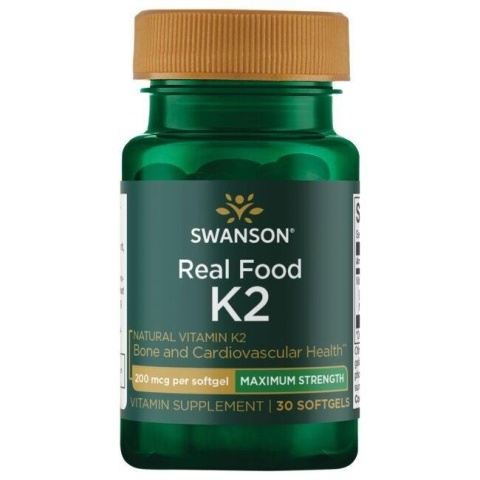 SWANSON Witamina K2 naturalna 200 mcg (30 kaps.)
