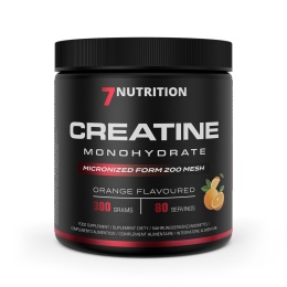7NUTRITION Creatine Monohydrate Orange - Monohydrat Kreatyny - smak pomarańcza (300 g)