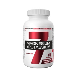 7NUTRITION Magnesium + Potasium B6 - Cytrynian Magnezu + Cytrynian Potasu + B6 (120 kaps.)