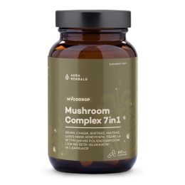 AURA HERBALS Mycodrop, Mushroom Complex 7 w 1 (60 kaps.)