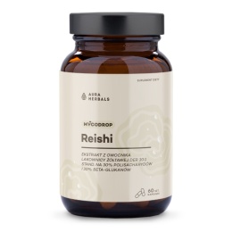 AURA HERBALS Mycodrop, Reishi 30:1, 30% beta-glukan (60 kaps.)
