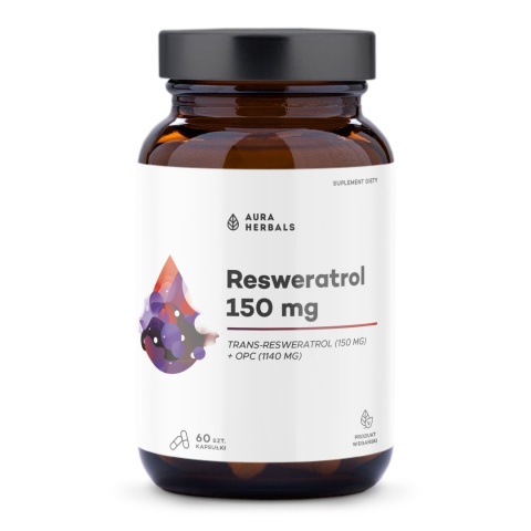 AURA HERBALS Resweratrol 150 mg (60 kaps.)