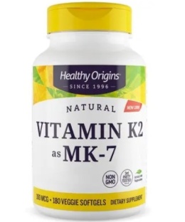 HEALTHY ORIGINS Vitamin K2 Mk7 - Witamina K 100 mcg (180 kaps.)