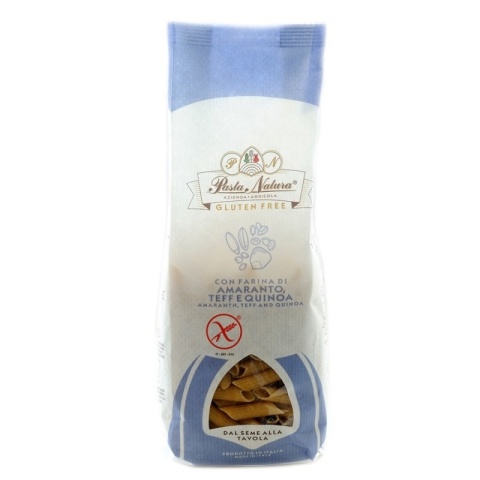 MAKARON (KUKURYDZIANO - RYŻOWY Z AMARANTUSEM, TEFF I QUINOA) PENNE BEZGLUTENOWY 250 g - PASTA NATURA