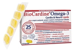 MARINEX BioCardine Omega-3 Cardio & Neuro Lipids (60 kaps.)
