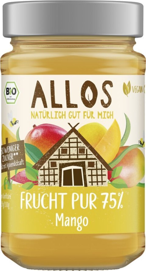MUS Z MANGO (75 % OWOCÓW) BIO 200 g - ALLOS
