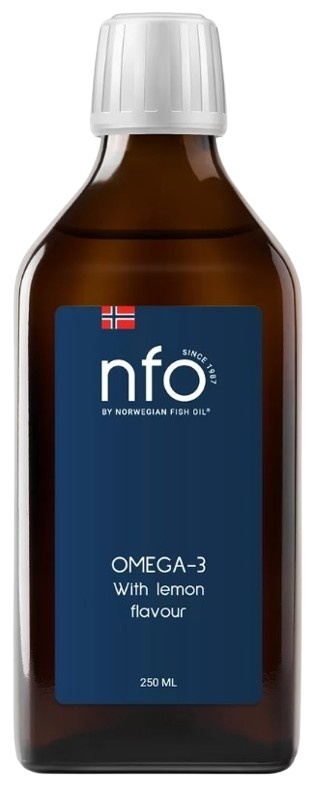 NFO Omega-3 with lemon falvour Liquid (250 ml)