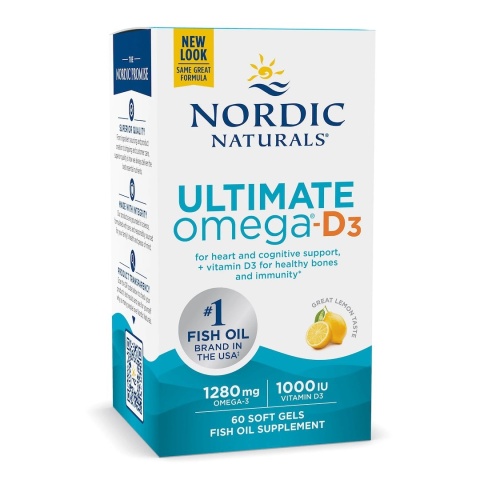 NORDIC NATURALS Ultimate Omega-D3 (60 kaps.)