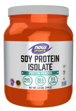 NOW FOODS Soy Protein Unflavored - Izolat Białka Sojowego (smak naturalny) (544 g)