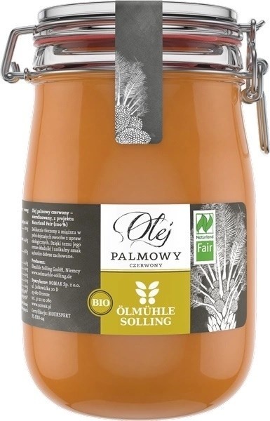 ÖLMÜHLE SOLLING Bio czerwony olej palmowy (1000 ml)
