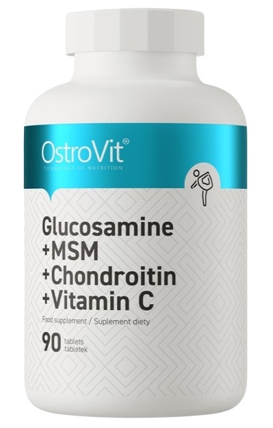 OSTROVIT Glukozamina + MSM + Chondroityna + Witamina C (90 tabl.)