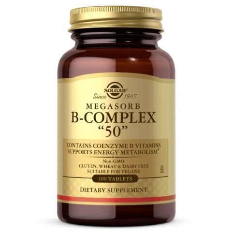 SOLGAR Megasorb B-Complex 50 (100 tabl.)
