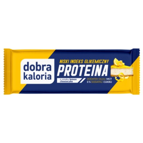 Baton proteinowy IG z MCT lemon cheesecake Dobra Kaloria, 45g