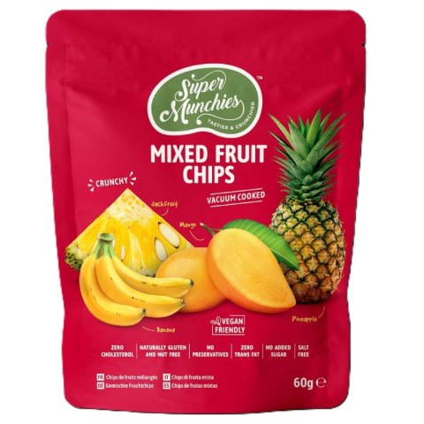 Chipsy - owocowa mieszanka Super Munchies, 60g
