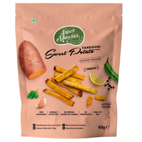 Chipsy z batatów Tandoori Super Munchies, 60g