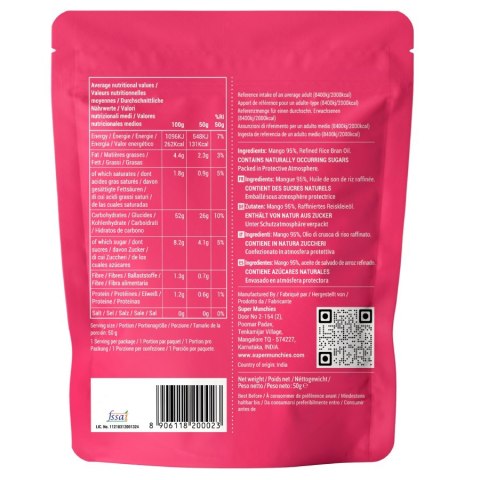 Chipsy z mango Super Munchies, 50g
