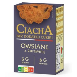 Ciacha bez dodatku cukru Owsiane z żurawiną, 150g