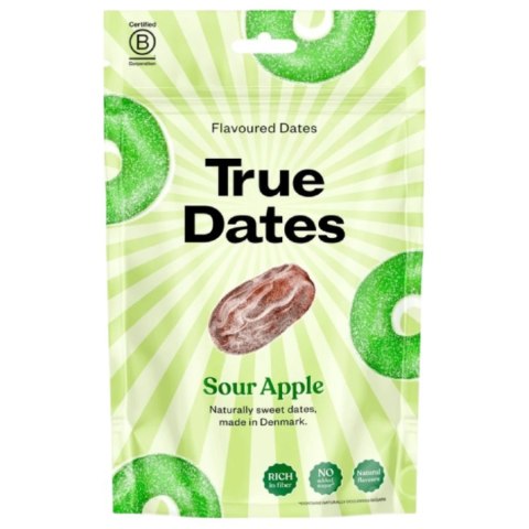Daktyle bez pestek o smaku kwaśnego jabłka True Dates, 100g