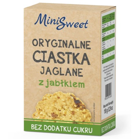 Oryginalne ciastka Jaglane z jabłkiem bez dodatku cukru, 150g