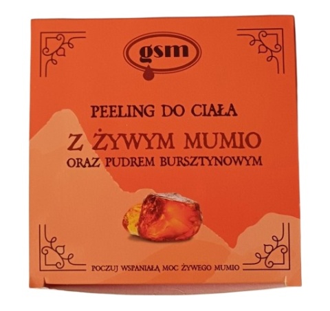 1 GSM MUMIO Peeling do ciała z żywym Mumio i pyłem bursztynowym (200 ml) PROMO