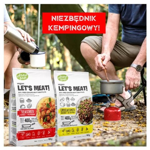 1 Let's Meat! Roślinny zamiennik mięsa - bez przypraw Cultured Foods 150g PROMO