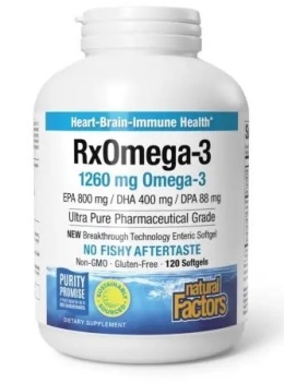 1 NATURAL FACTORS RxOmega-3 (120 kaps.) PROMO