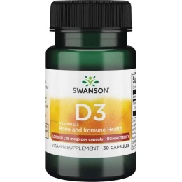1 SWANSON Witamina D3 1000 IU (30 kaps.) PROMO