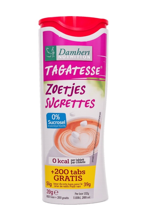 1 Tagatesse w tabletkach Damhert, 39g (650 tabletek + 200 GRATIS) zamiennik cukru PROMO