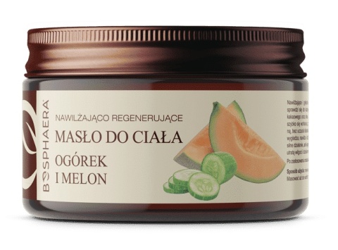 BOSPHAERA Nawilżająco regenerujące masło do ciała - Ogórek i melon (200 g)