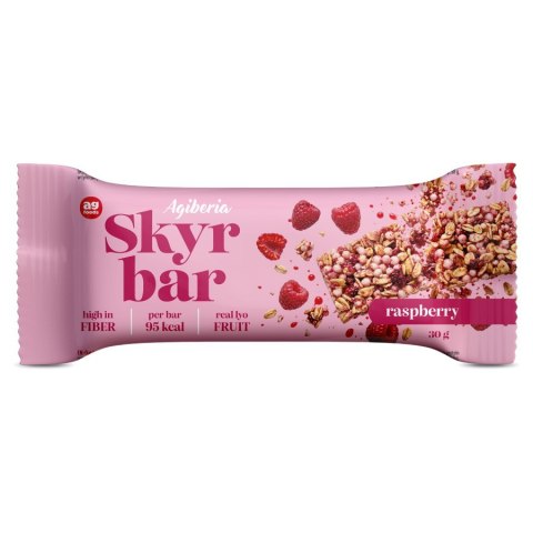 Baton Skyr Bar o smaku malinowym Agiberia, 30g