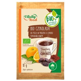 Czekolada do picia o smaku pomarańczowym Vitally Food BIO, 18g