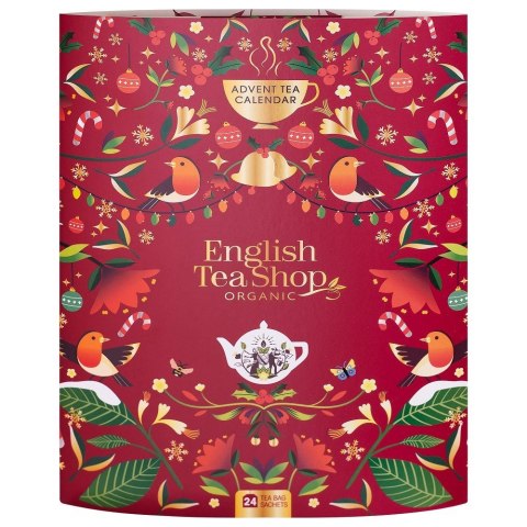 KALENDARZ ADWENTOWY ZESZYT (HERBATY I HERBATKI) BIO (24 x 1,8 g) 43,25 g - ENGLISH TEA SHOP ORGANIC (PRODUKT SEZONOWY)