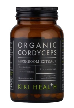 KIKI HEALTH Organic Cordyceps ekstrakt 400 mg - Ekstrakt z grzyba Cordyceps (60 kaps.)